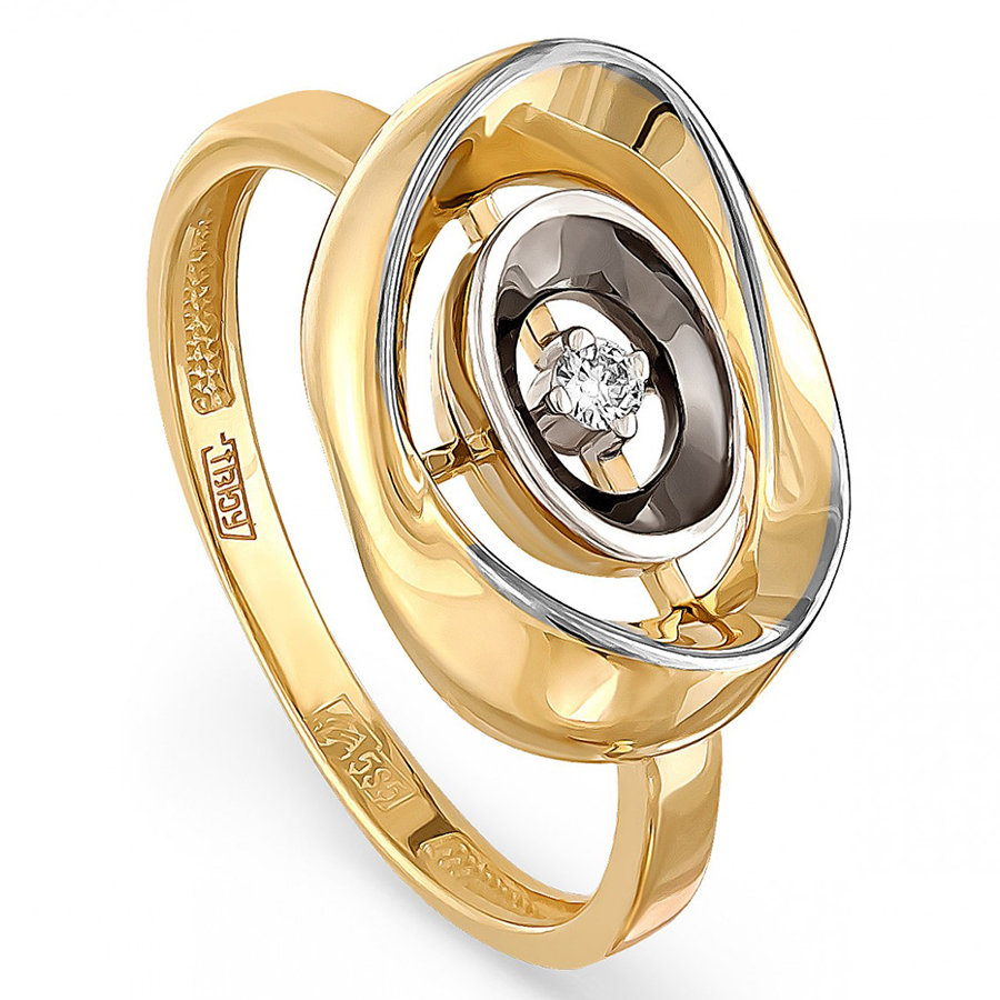 Кольцо, золото, бриллиант, 11-21002-1000
